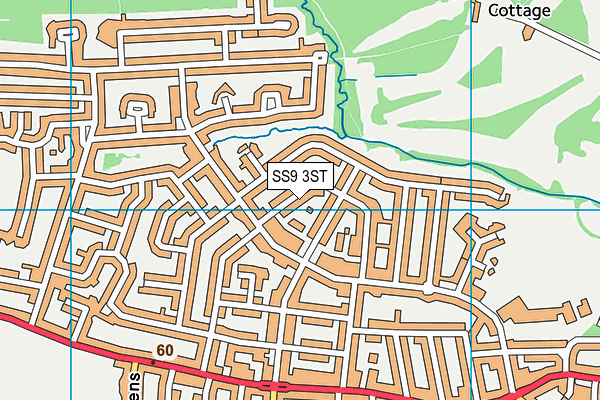 SS9 3ST map - OS VectorMap District (Ordnance Survey)