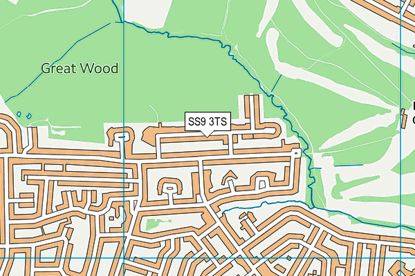 SS9 3TS map - OS VectorMap District (Ordnance Survey)