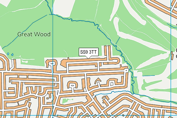 SS9 3TT map - OS VectorMap District (Ordnance Survey)