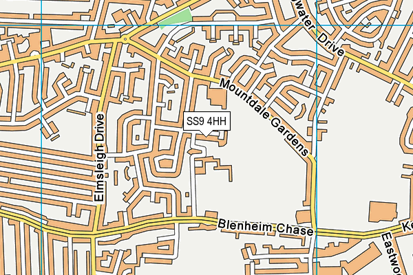 SS9 4HH map - OS VectorMap District (Ordnance Survey)