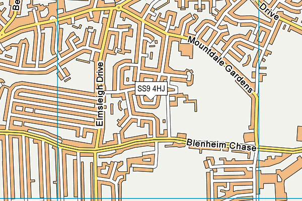 SS9 4HJ map - OS VectorMap District (Ordnance Survey)