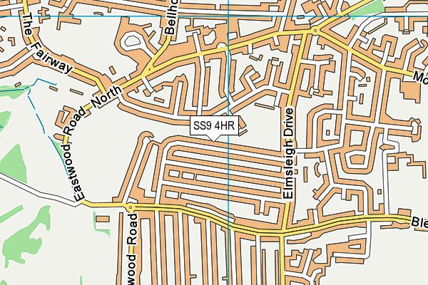 SS9 4HR map - OS VectorMap District (Ordnance Survey)