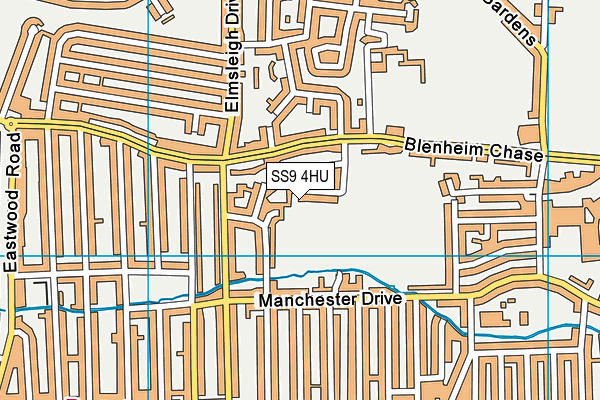 SS9 4HU map - OS VectorMap District (Ordnance Survey)