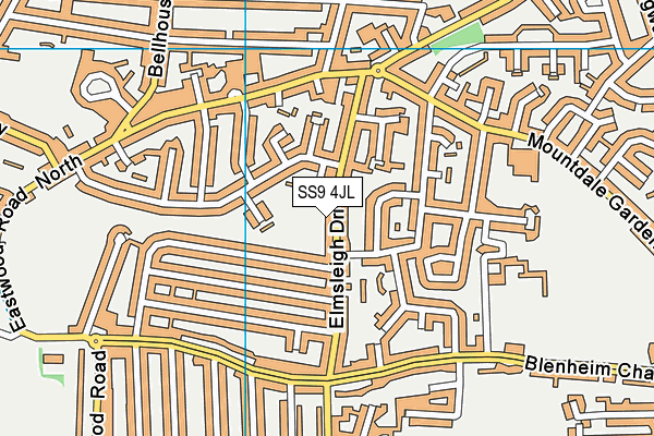 SS9 4JL map - OS VectorMap District (Ordnance Survey)