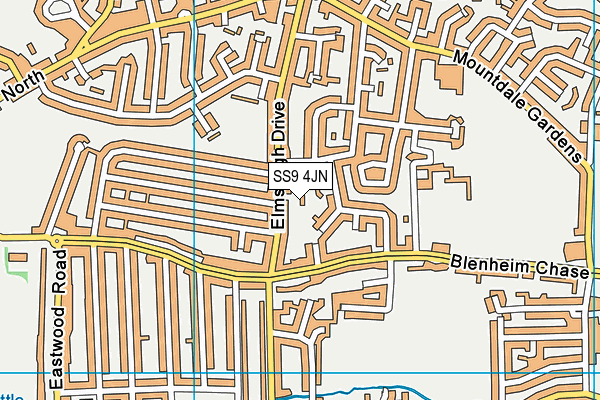 SS9 4JN map - OS VectorMap District (Ordnance Survey)