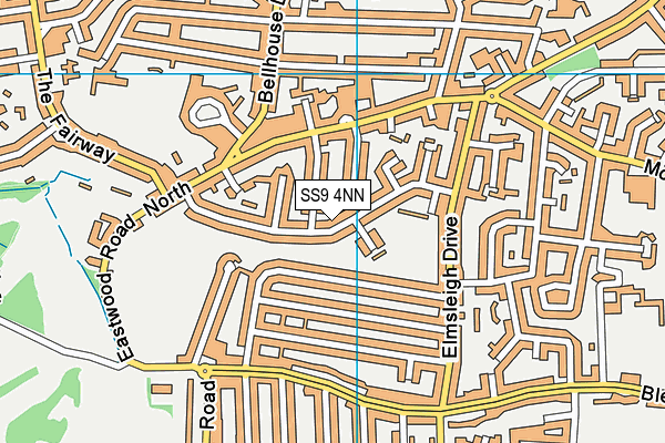 SS9 4NN map - OS VectorMap District (Ordnance Survey)