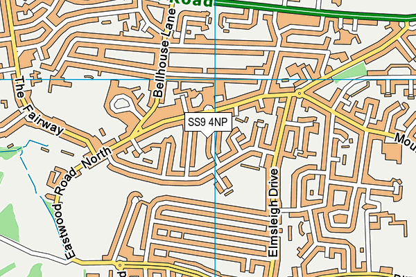 SS9 4NP map - OS VectorMap District (Ordnance Survey)
