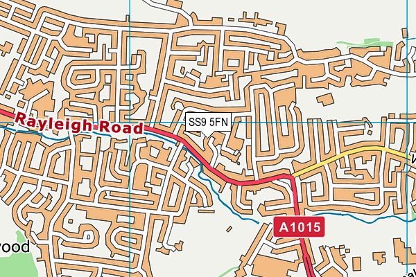 SS9 5FN map - OS VectorMap District (Ordnance Survey)