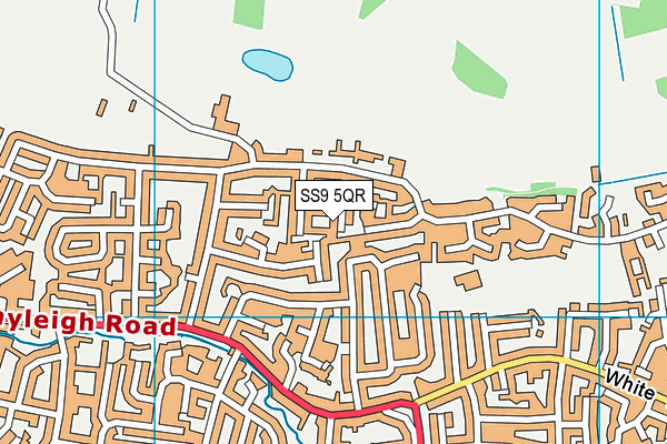 SS9 5QR map - OS VectorMap District (Ordnance Survey)