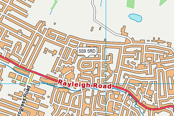 SS9 5RD map - OS VectorMap District (Ordnance Survey)