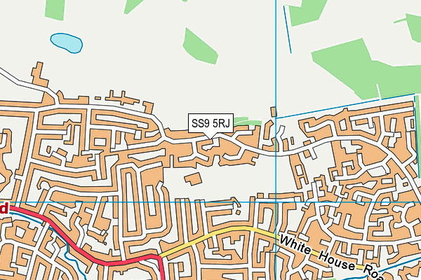 SS9 5RJ map - OS VectorMap District (Ordnance Survey)