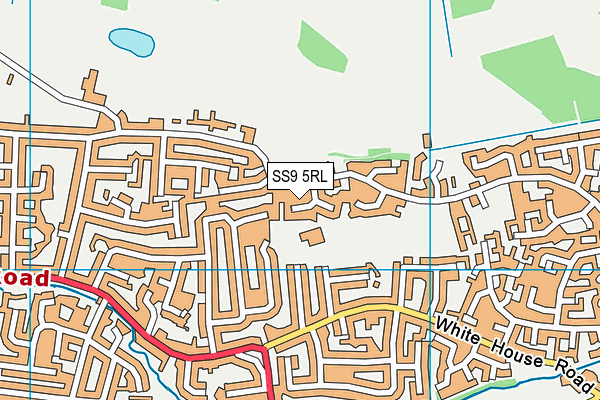 SS9 5RL map - OS VectorMap District (Ordnance Survey)