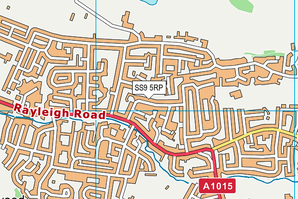 SS9 5RP map - OS VectorMap District (Ordnance Survey)