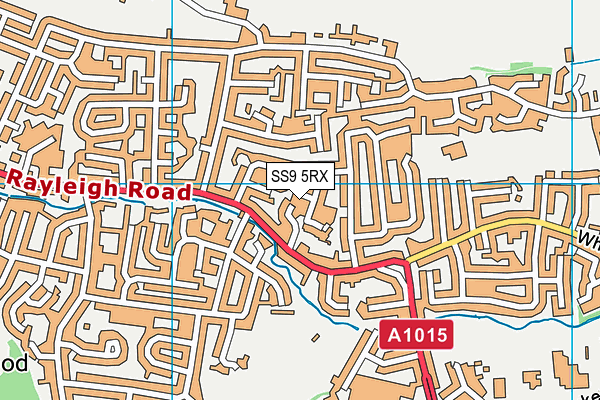 SS9 5RX map - OS VectorMap District (Ordnance Survey)