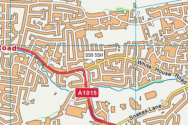 SS9 5SH map - OS VectorMap District (Ordnance Survey)