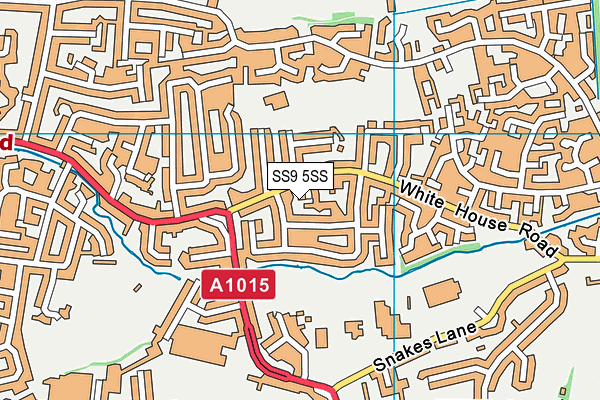SS9 5SS map - OS VectorMap District (Ordnance Survey)