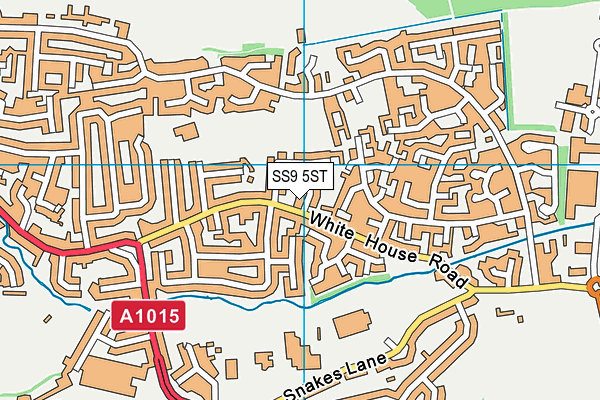 SS9 5ST map - OS VectorMap District (Ordnance Survey)