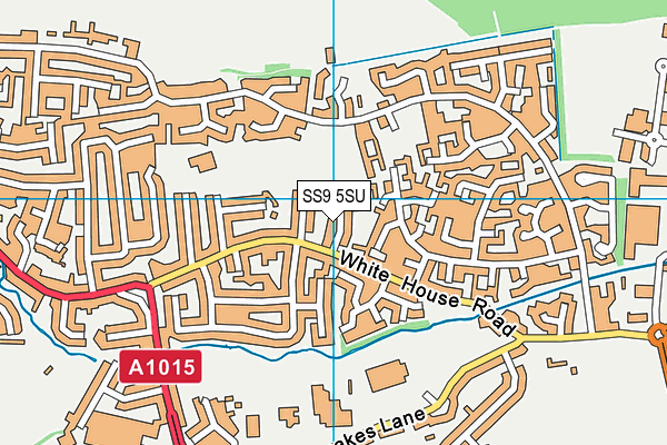 SS9 5SU map - OS VectorMap District (Ordnance Survey)