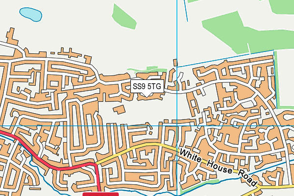 SS9 5TG map - OS VectorMap District (Ordnance Survey)