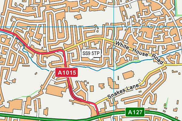 SS9 5TP map - OS VectorMap District (Ordnance Survey)