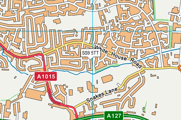 SS9 5TT map - OS VectorMap District (Ordnance Survey)