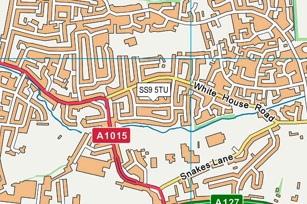 SS9 5TU map - OS VectorMap District (Ordnance Survey)