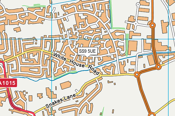 SS9 5UE map - OS VectorMap District (Ordnance Survey)