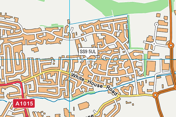 SS9 5UL map - OS VectorMap District (Ordnance Survey)