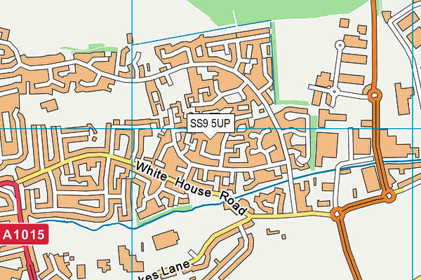 SS9 5UP map - OS VectorMap District (Ordnance Survey)