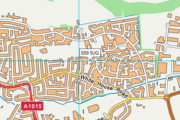 SS9 5UQ map - OS VectorMap District (Ordnance Survey)