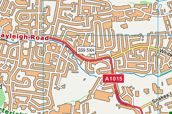 SS9 5XH map - OS VectorMap District (Ordnance Survey)
