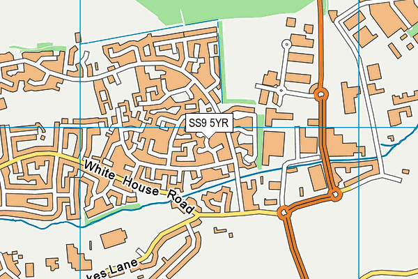 SS9 5YR map - OS VectorMap District (Ordnance Survey)