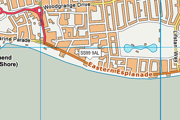 SS99 9AL map - OS VectorMap District (Ordnance Survey)