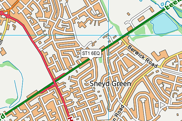 ST1 6EQ map - OS VectorMap District (Ordnance Survey)