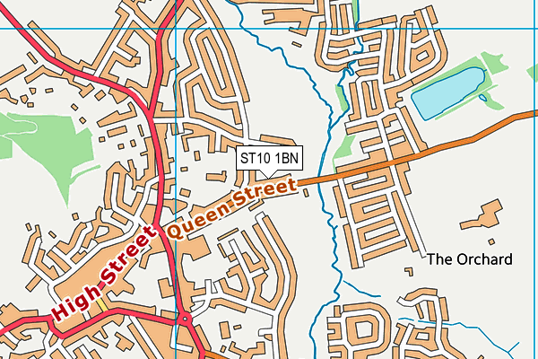 ST10 1BN map - OS VectorMap District (Ordnance Survey)