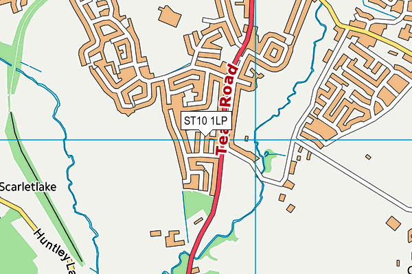 ST10 1LP map - OS VectorMap District (Ordnance Survey)