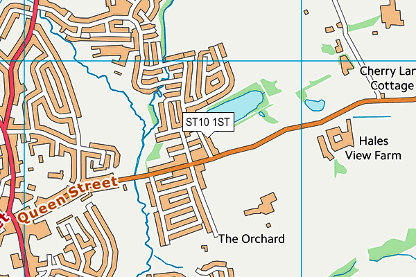 ST10 1ST map - OS VectorMap District (Ordnance Survey)
