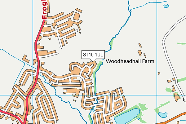 ST10 1UL map - OS VectorMap District (Ordnance Survey)