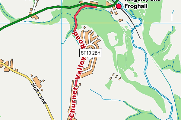 ST10 2BH map - OS VectorMap District (Ordnance Survey)