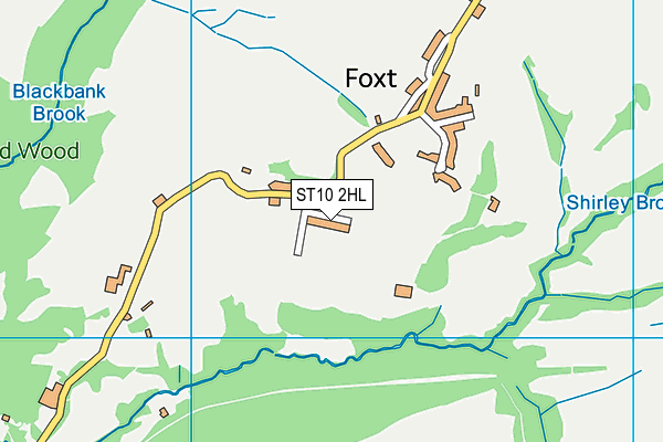 ST10 2HL map - OS VectorMap District (Ordnance Survey)