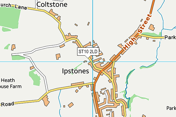Ipstones Memorial Ground map (ST10 2LD) - OS VectorMap District (Ordnance Survey)