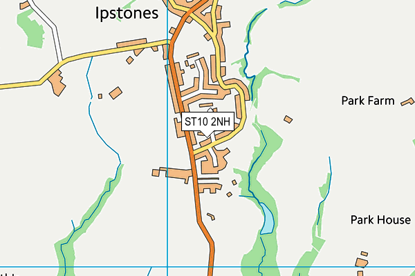 ST10 2NH map - OS VectorMap District (Ordnance Survey)