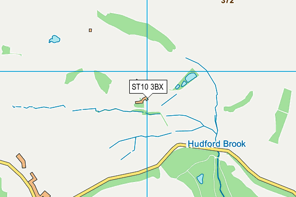 ST10 3BX map - OS VectorMap District (Ordnance Survey)