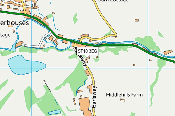 ST10 3EG map - OS VectorMap District (Ordnance Survey)