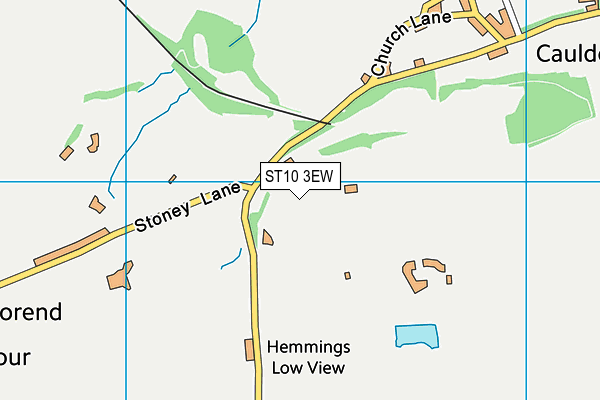 ST10 3EW map - OS VectorMap District (Ordnance Survey)