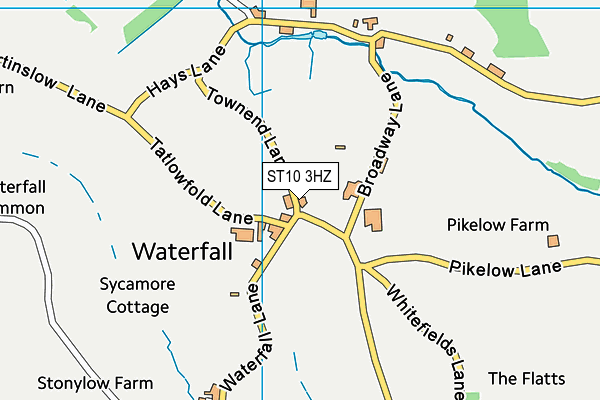 ST10 3HZ map - OS VectorMap District (Ordnance Survey)