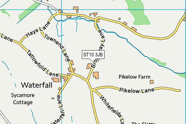ST10 3JB map - OS VectorMap District (Ordnance Survey)