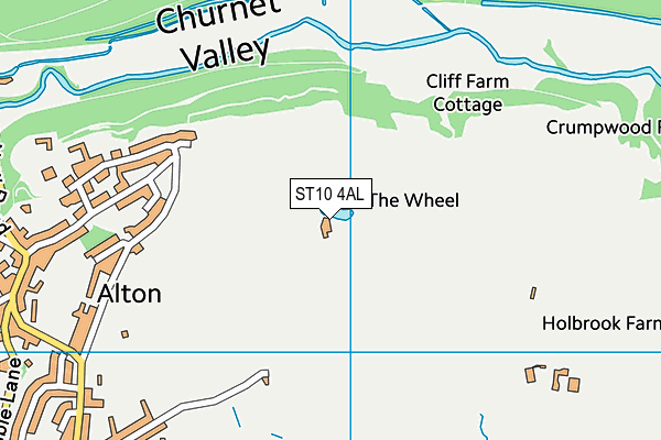 ST10 4AL map - OS VectorMap District (Ordnance Survey)