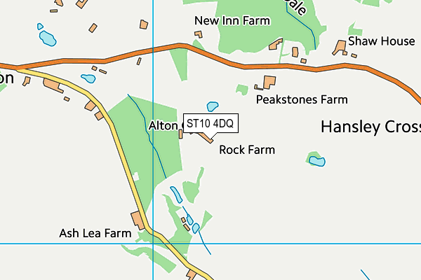 ST10 4DQ map - OS VectorMap District (Ordnance Survey)