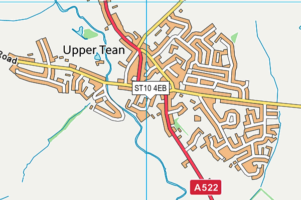 ST10 4EB map - OS VectorMap District (Ordnance Survey)